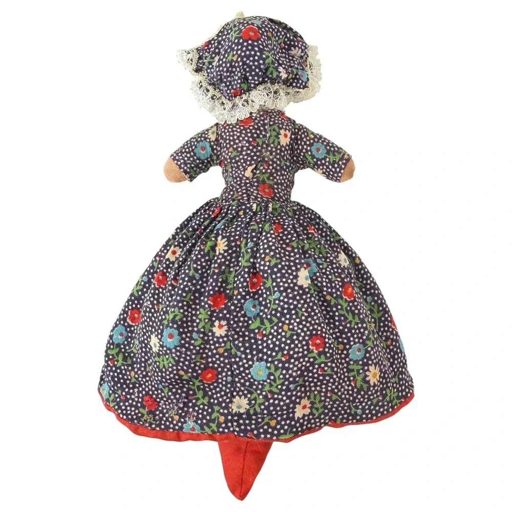 Vintage Little Red Riding Hood Topsy Turvy Doll Cloth Grandma And Wolf 9